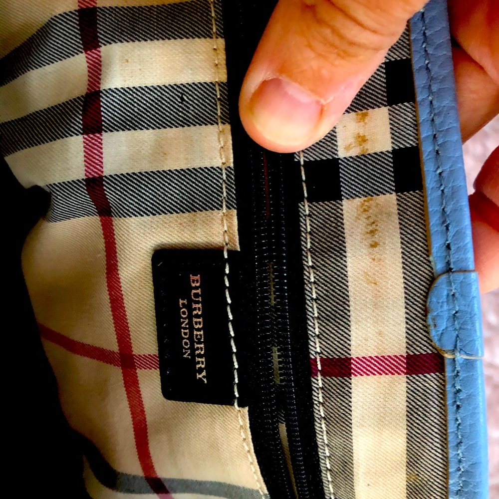Burberry purse , perfect blue color.